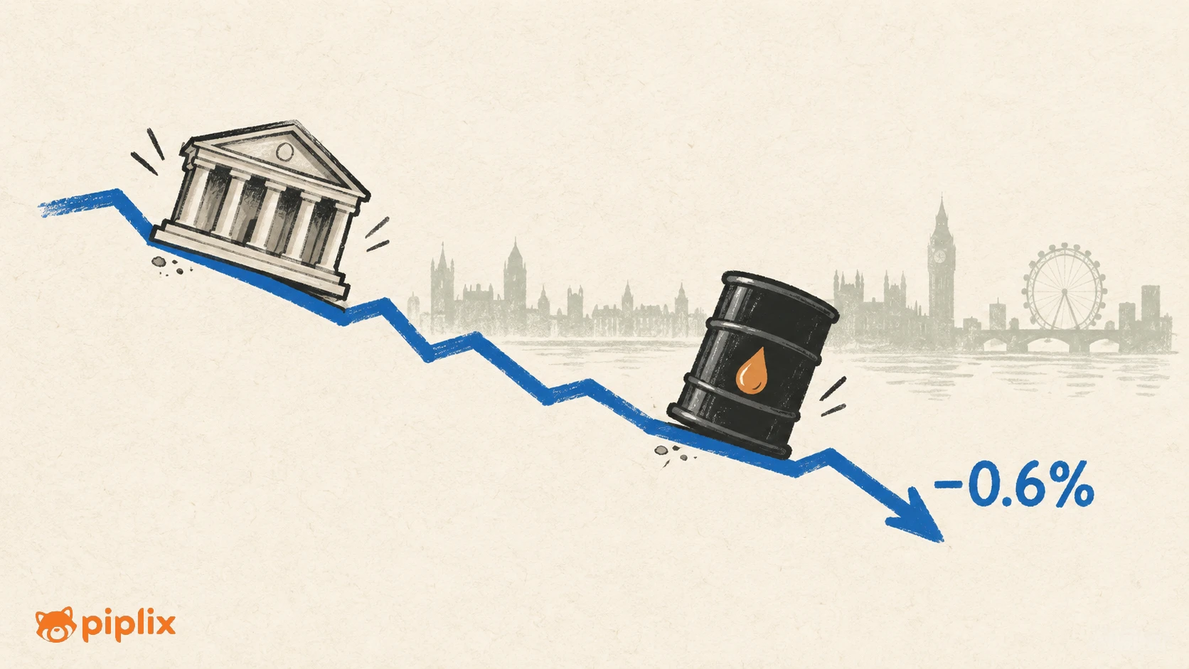 FTSE 100 Falls 0.6% as Banks and Energy Stocks Weigh