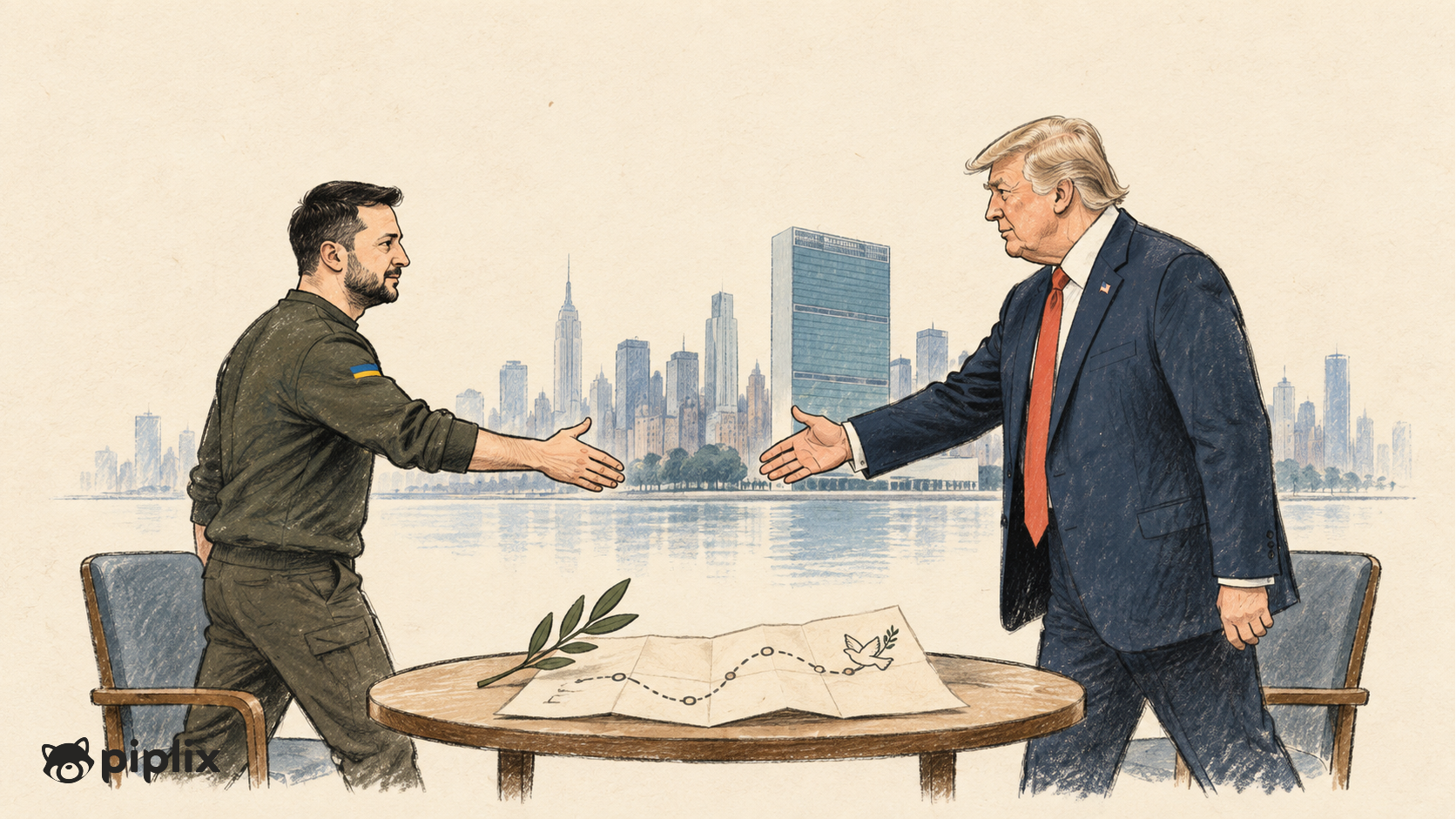Zelenskiy Says Trump Meeting Agreed in New York as Ukraine Pushes Peace Track