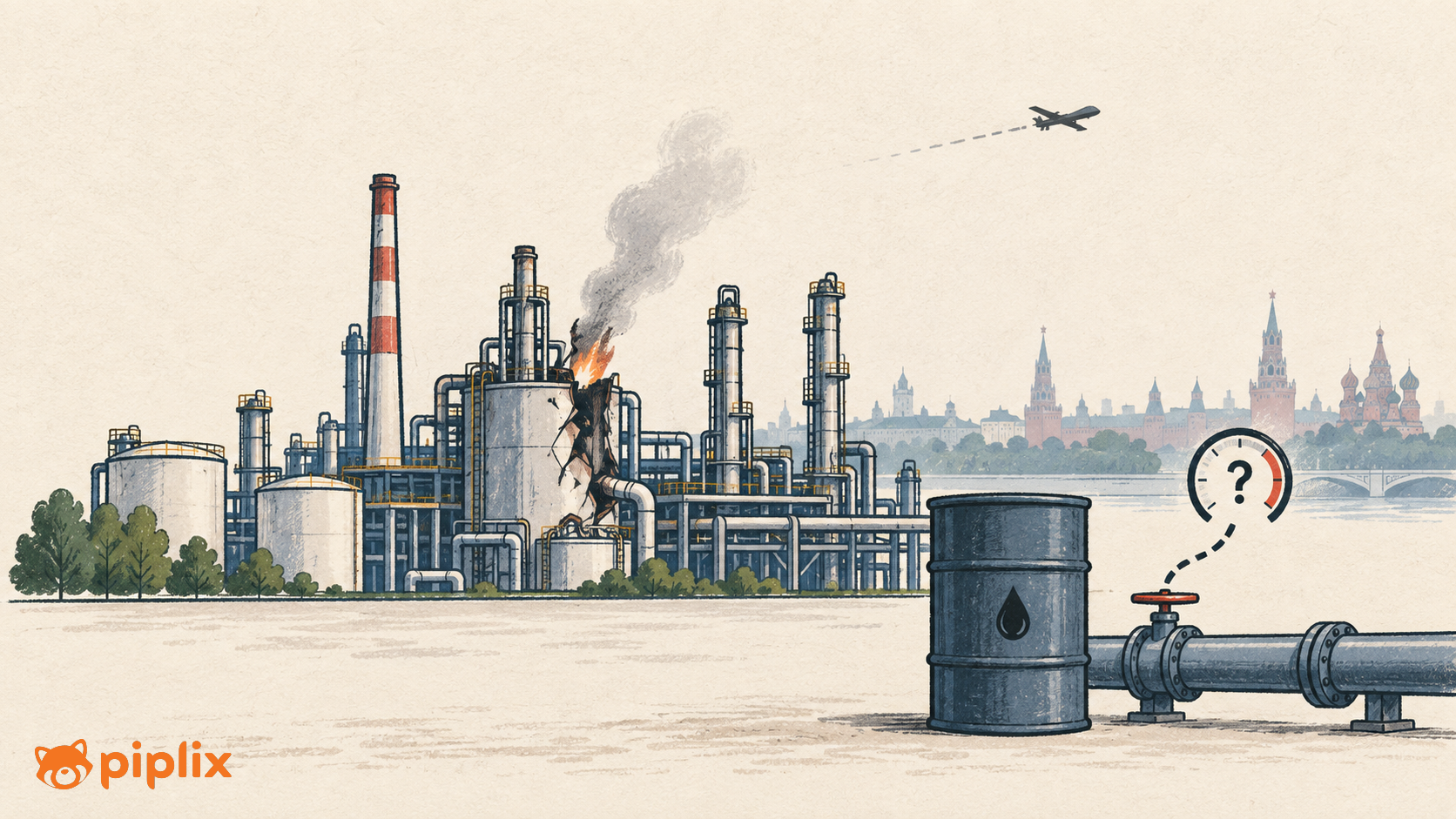 Moscow Refinery Facility Confirmed Damaged After Drone Attack