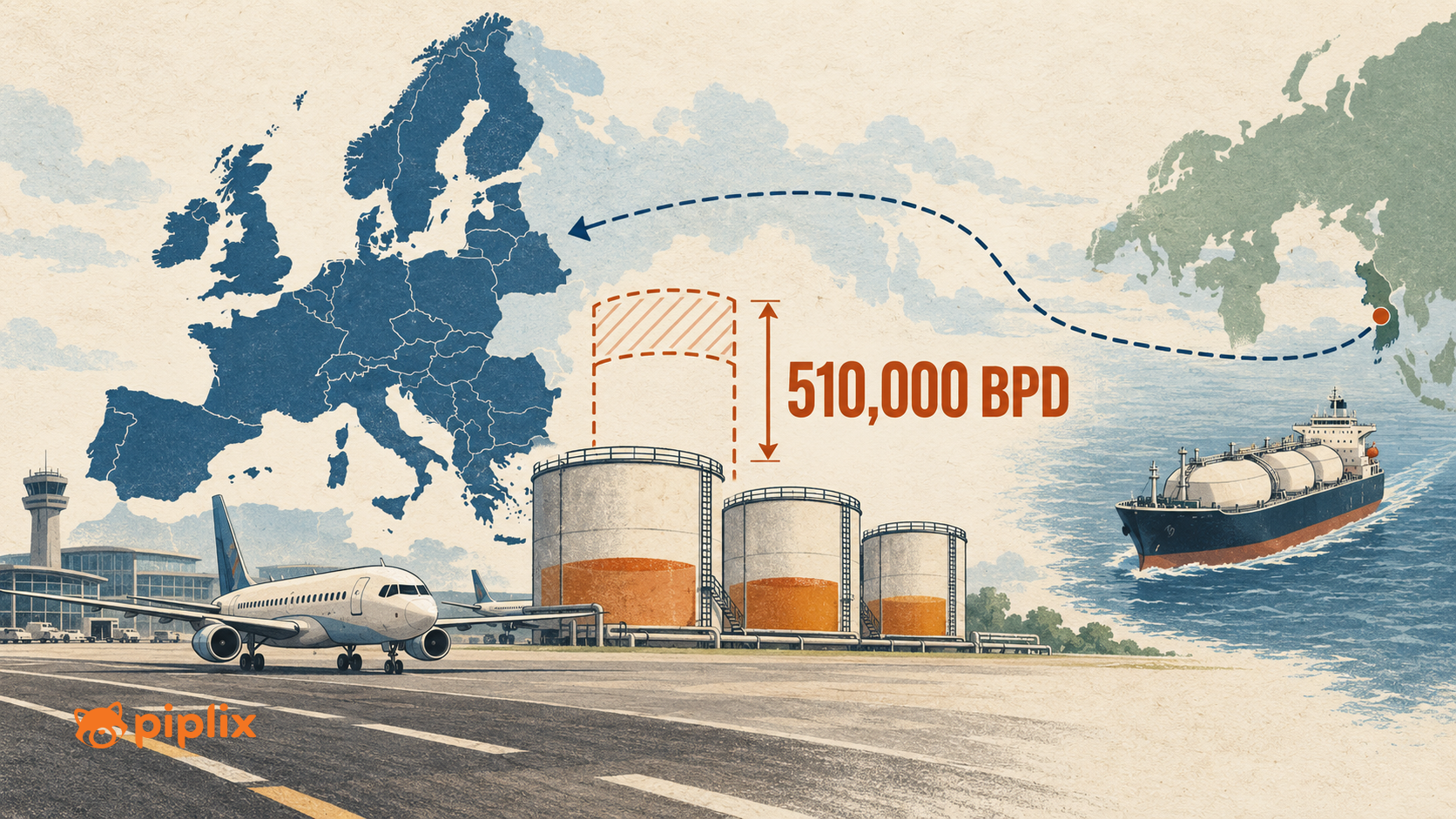 Europe Faces Forecast 510,000 Bpd Jet-Fuel Deficit in Q4