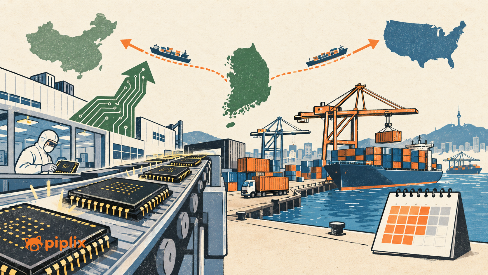 South Korea Exports Jump 78.3% as Chip Shipments Hit Record in First 20 Days of September