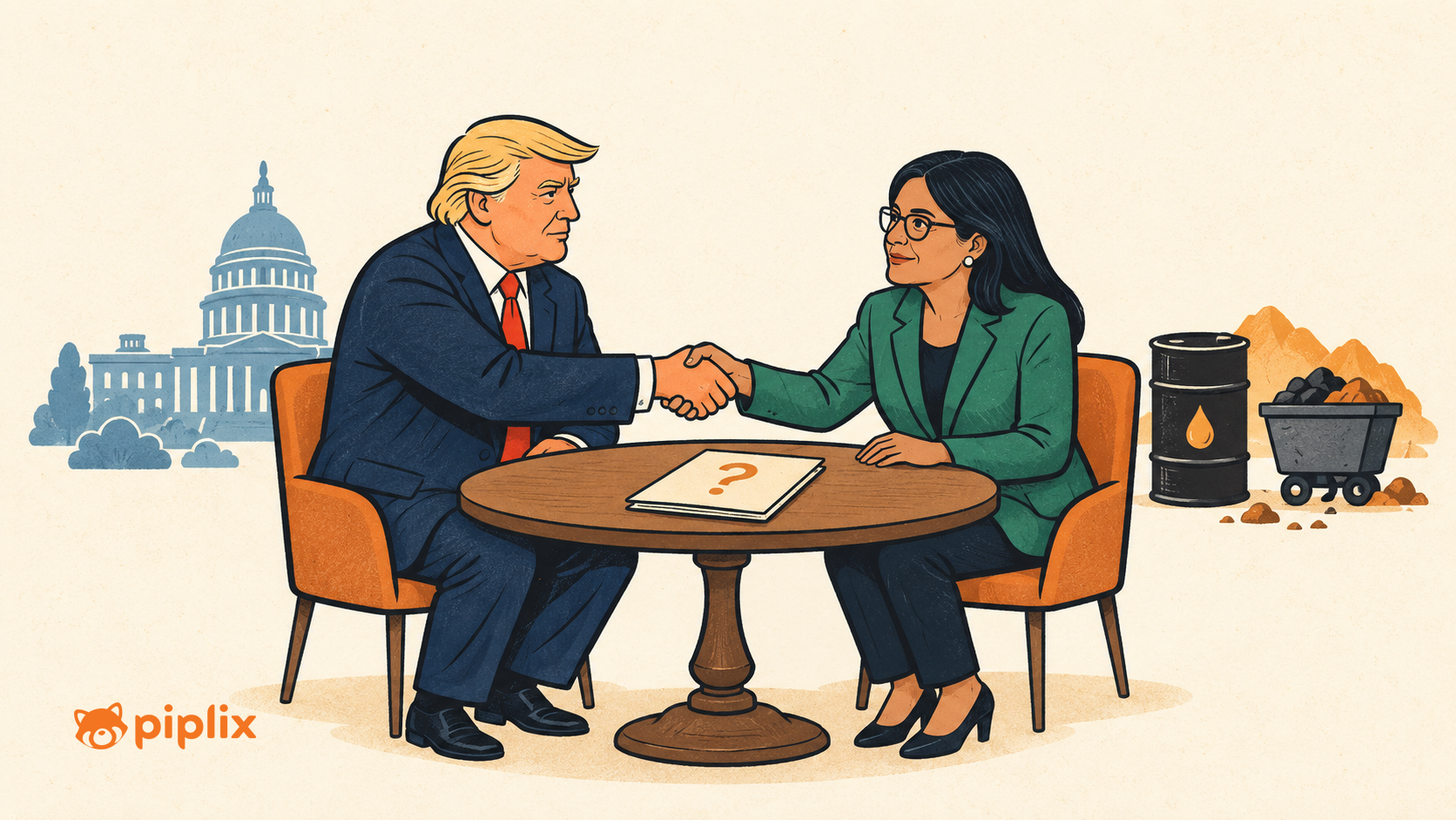 Trump Meets Venezuela's Delcy Rodríguez as Caracas Courts U.S. Investment